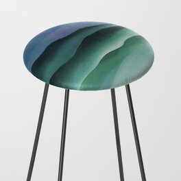 Pink Moon over Water (1924) by Georgia O'Keeffe Counter Stool