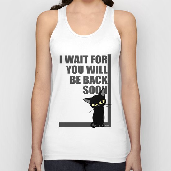 I wait for you Unisex Tank Top