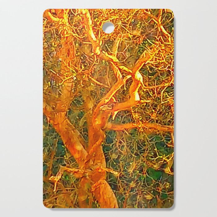Golden Twisted Tree Cutting Board