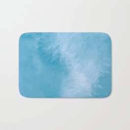 Beautiful modern soft blue color abstract  Bath Mat