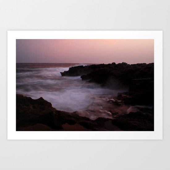 A Menorca Storm. Art Print