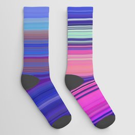 blue vertical stripes Socks