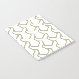 Green and White Tessellation Line Pattern 11 Pairs Diamond Vogel 2022 Popular Colour Rediscover 0408 Notebook