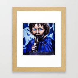 Blue Eyes Framed Art Print