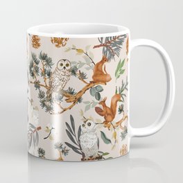Squirrels and owls forest I Coffee Mug