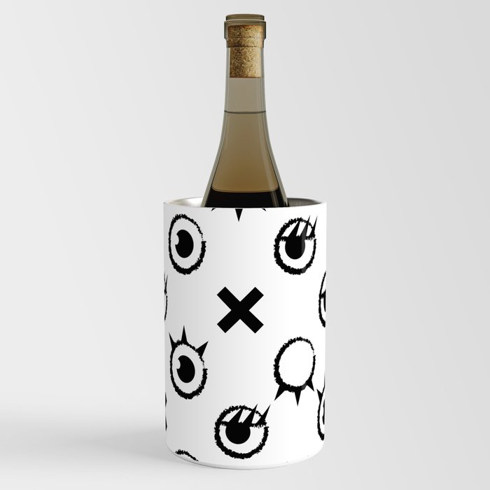 Tic-tac-toe eye expressions Wine Chiller