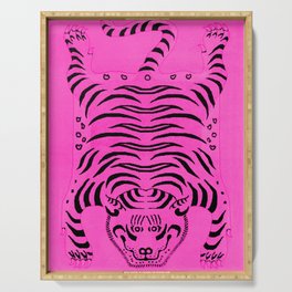 Hot Pink Tiger Serving Tray