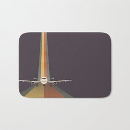Take Off Bath Mat | Rainbow, Voyage, Plane, Aeroplane, Flying, Other, Minimal, Wanderlust, Curated, Graphicdesign 