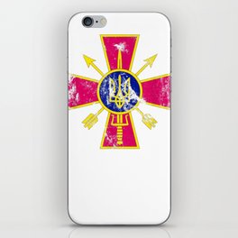 Ukraine Special Operations Forces - Spetsnaz Distressed look T-Shirt iPhone Skin