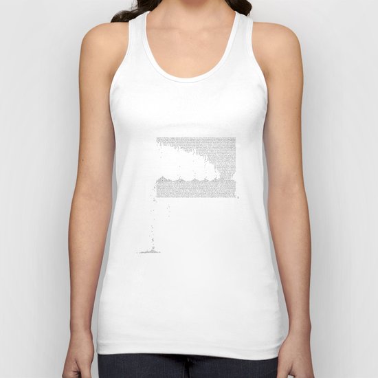 Erosion & Typography 3 Unisex Tank Top
