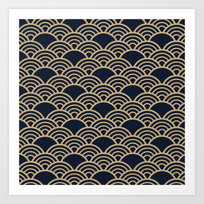 Beautiful Japanese Pattern Design Art Print