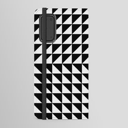 BLACK AND WHITE TRIANGULAR FLIP. Android Wallet Case
