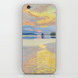 Akseli Gallen-Kallela - Sunset over Lake Ruovesi iPhone Skin