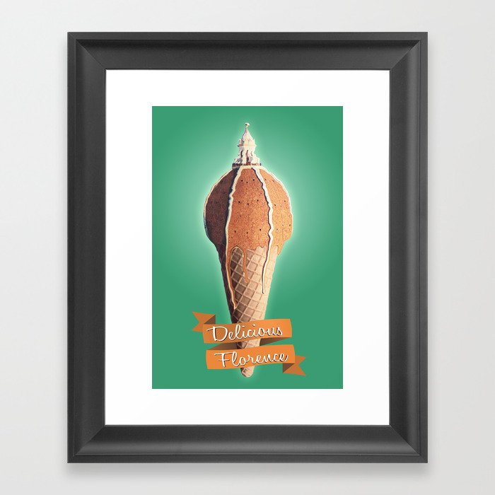 DELICIOUS FLORENCE Framed Art Print