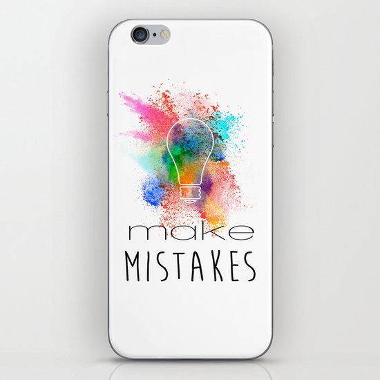 Make Mistakes. iPhone & iPod Skin