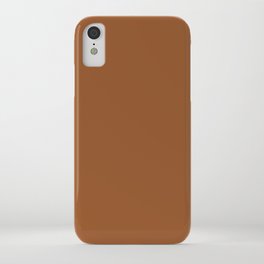 Leather Brown iPhone Case
