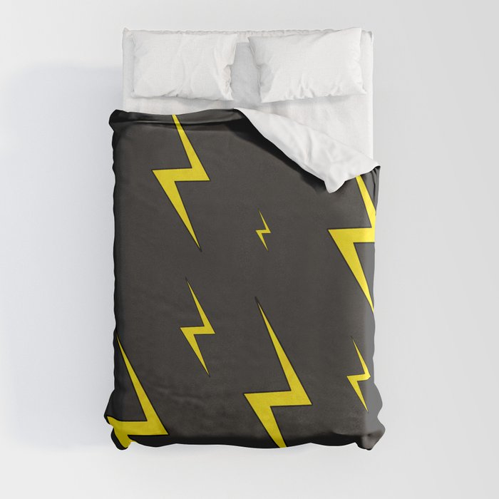 Lightning Bolt Pattern Duvet Cover