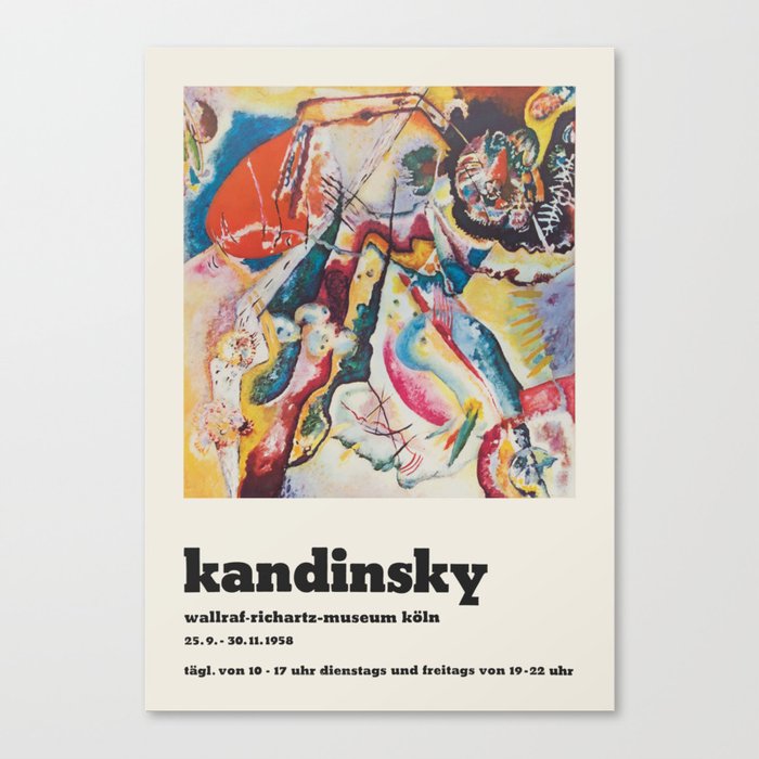Wassily Kandinsky - Exhibition poster Canvas Print