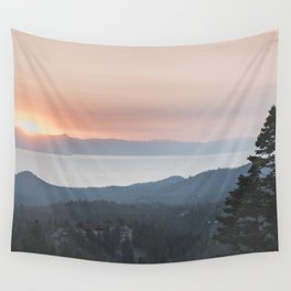 Mountain Top View Wall Tapestry