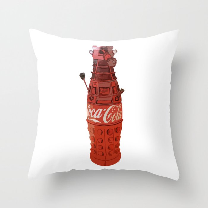 Dalek-Cola Throw Pillow