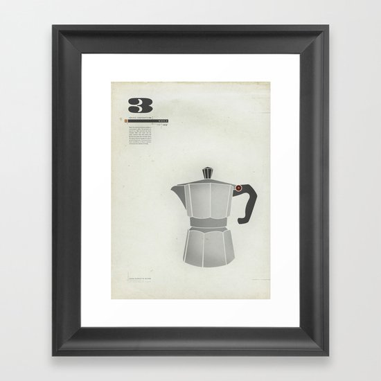 Coffee Contraption #3: Moka Framed Art Print