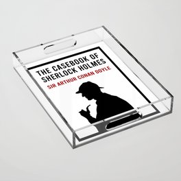 The Casebook of Sherlock Holmes Minimalist Book Cover Acrylic Tray