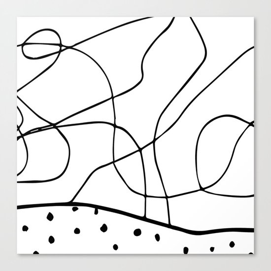 lines & dots Canvas Print