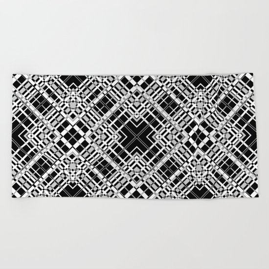Geometric pattern. Elsa .1 Beach Towel