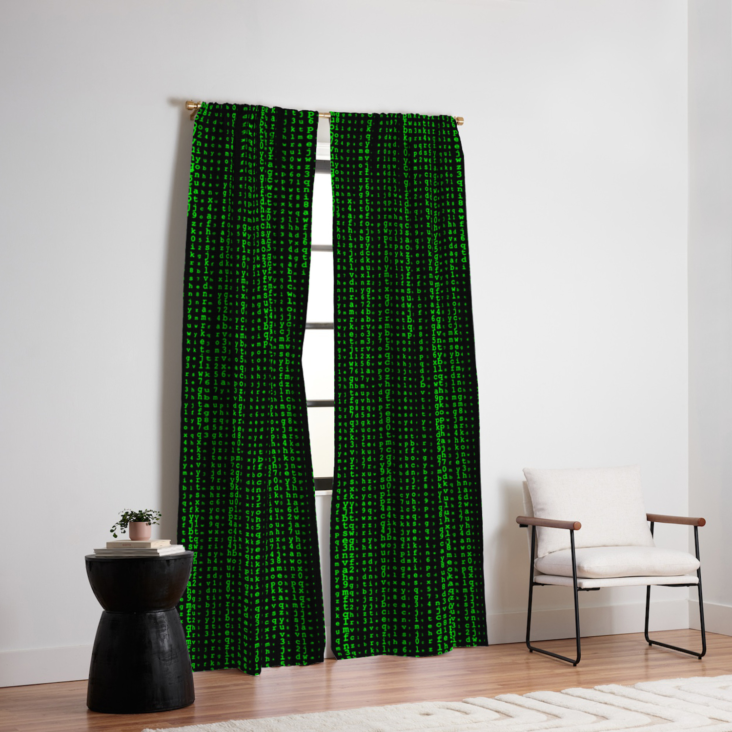 Binary Matrix Blackout Curtain By Matteo1997 Society6 Binary Matrix Blackout Curtain By Matteo1997 Society6