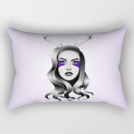 Deer Lilac Rectangular Pillow