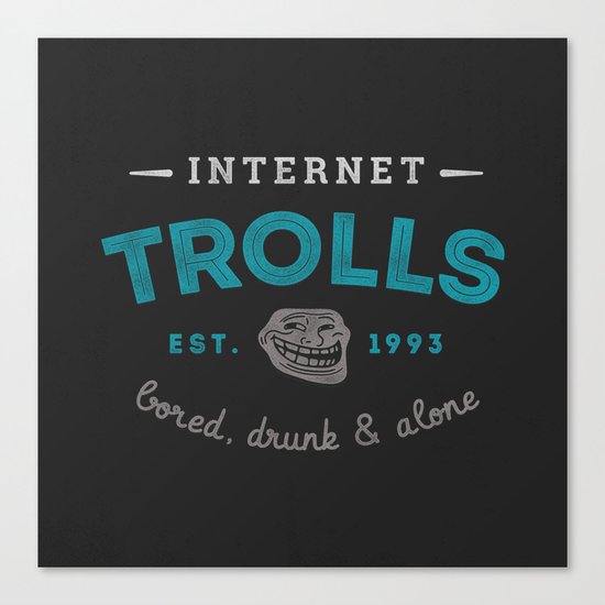 The Scourge of the Internet Canvas Print