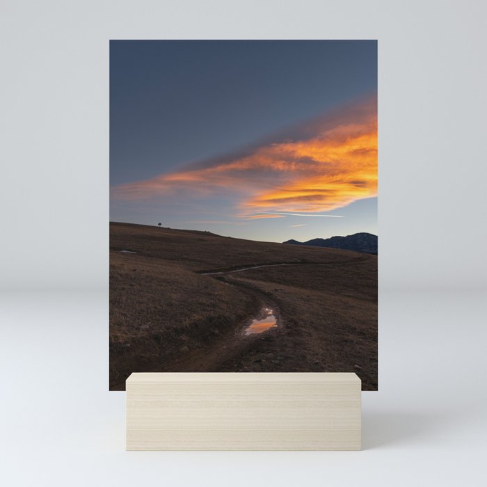 Sunset over the Trail Mini Art Print