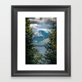Framing the Mountain Framed Art Print
