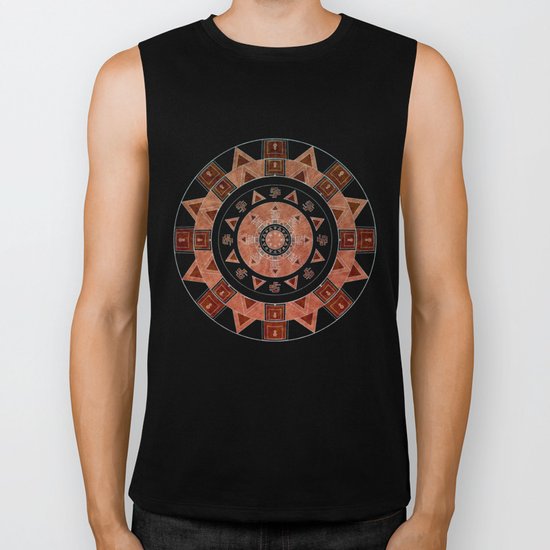 ethnic circle Biker Tank