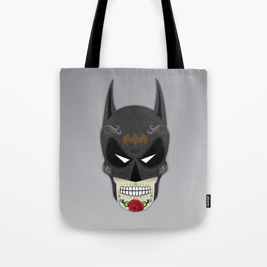 Bat-Man Sugar Skull Tote Bag