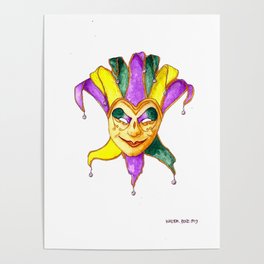 Mardi Gras Mask 1 Poster