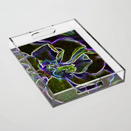 Neon Flower Acrylic Tray