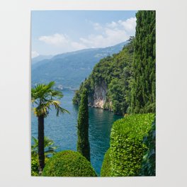 Lake Como, Italy, Beautiful Garden Poster