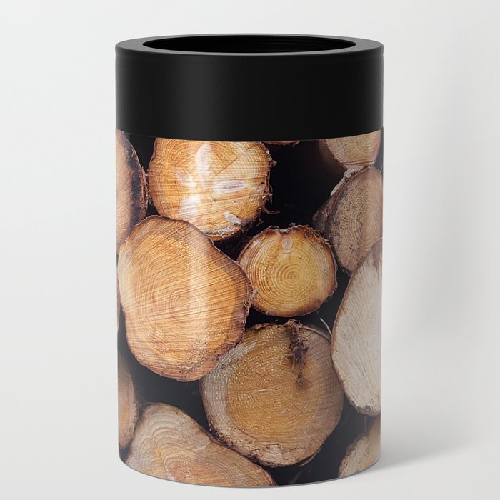 Log Texture Can Cooler