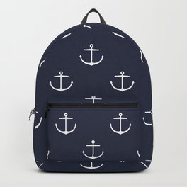 Yacht style. Anchor. Navy blue. Backpack | Graphicdesign, Navy, Vector, Blue, Anchor, Nautical, Summer, Seaside, Boat, Style 
