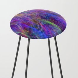Colorful Neon Lights Counter Stool