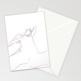 Submissive woman Stationery Cards