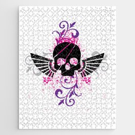 Skull and Wings Jigsaw Puzzle