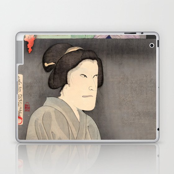 The Ghost of Okome (Toyohara Kunichika) Laptop & iPad Skin