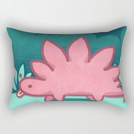 Stegosaurus Blep Rectangular Pillow