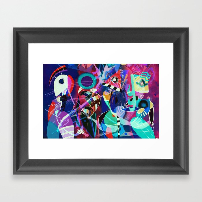 Night Life Wassily Kandinsky Inspired Geometric Abstract Art
