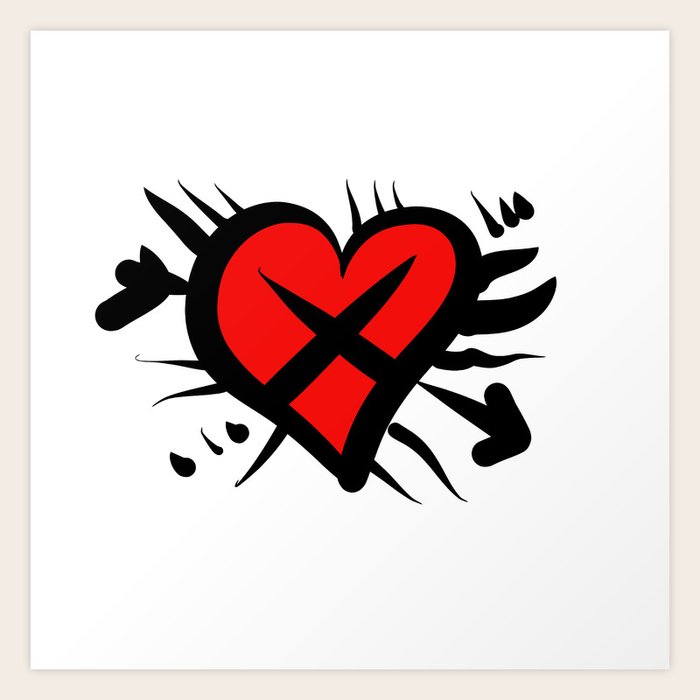 Cross My Heart Art Print