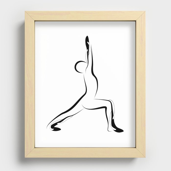 Yoga pose6 Recessed Framed Print