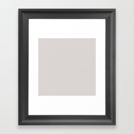 White Ash Gray Framed Art Print