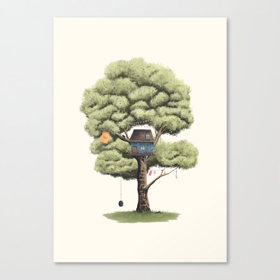Tyre Swing Canvas Print